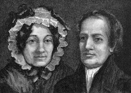 Mary Lamb (1764-1847) and her brother Charles Lamb (1775-1834), celebrated English writers.