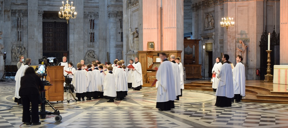 St Paul's choir filming