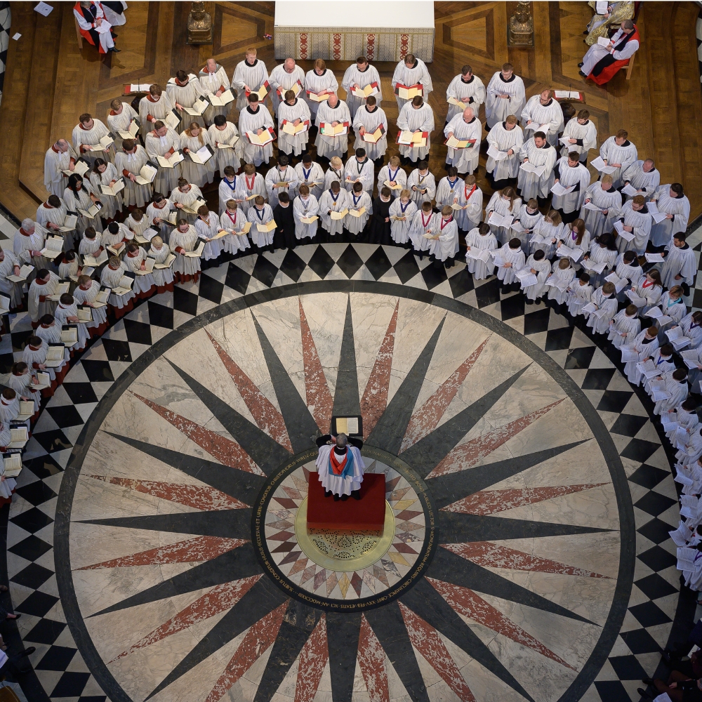 St Paul's Cathedral Choir from above.