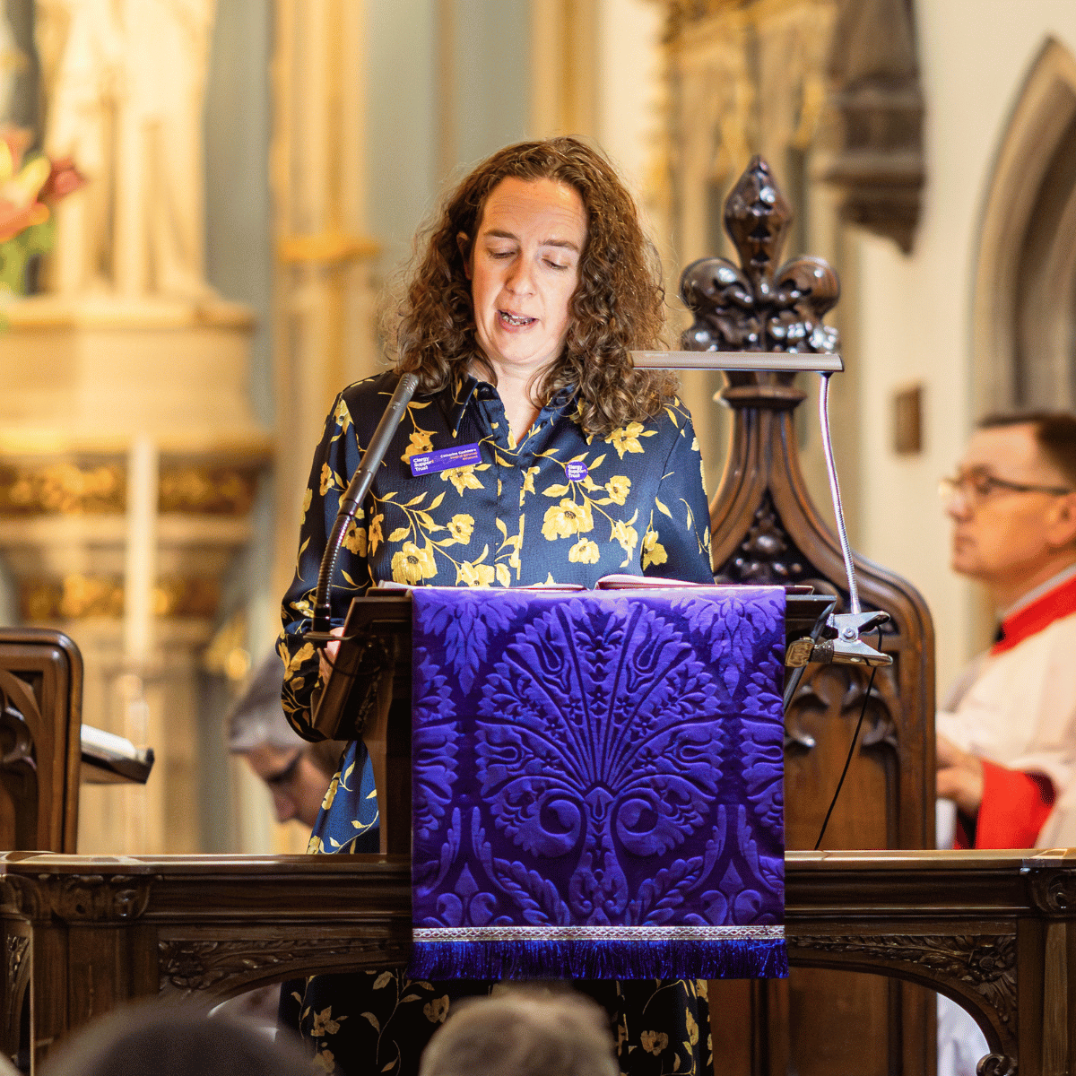 Catherine Cashmore, our Head of External Relations, reads a prayer.