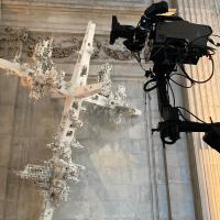 Camera on jib at St Pauls Cathedral